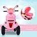 HOMCOM Coche Triciclo Moto Eléctrica Infantil Correpasillos a Batería Niños 3-8 años...