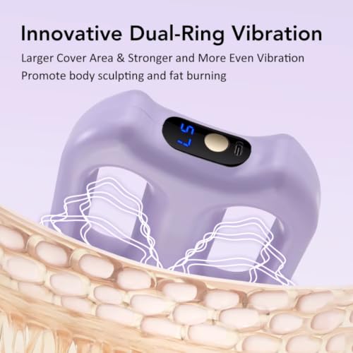 Image of Multifunctional Ring Massager with Adjustable Belt, Portable Electric Full Body Massager for Waist, Back, Legs & Shoulder Relaxation, Vibration Fascial Massage Tool with Auto Off Service for Adults.