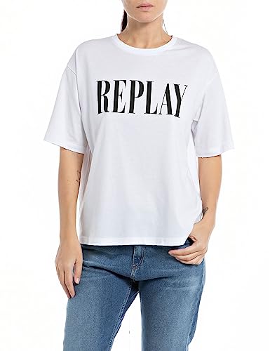 T-shirt femme Replay W3071b en maille jersey de coton premium