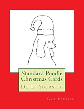 Paperback Standard Poodle Christmas Cards: Do It Yourself Book