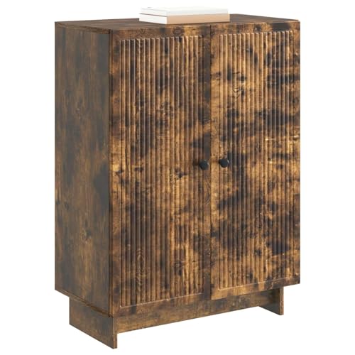 vidaXL Aparador de roble ahumado de 66 x 34,5...