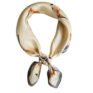 Share Maison 100% Real Natural Mulberry Silk Scarves Square for Sleeping Hair Wraps Vintage Bandana Large Neck Head Accessory