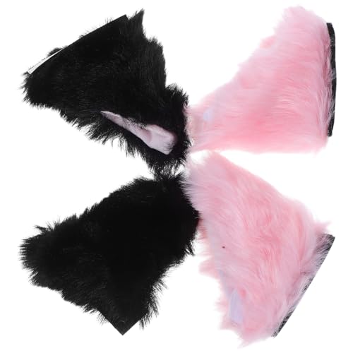 Orejas de gato peluche para casco fijación rápida accesorios bicicleta eléctrica Anneome
