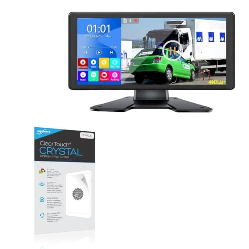 BoxWave Screen Protector Compatible with Voonoa RV Backup Camera System (10.36 in) - ClearTouch Crystal (2-Pack), HD Film Skin - Shields from Scratches