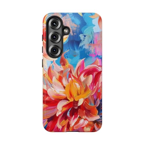 Coque rigide Samsung S25 dahlia : protégez votre écran et sublimez votre mobile
