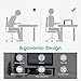 LOTEYIKE TV/Monitor Riser Desktop Stand, Flat Screen, Sturdy Metal Laptop Computer Shelf for Printer, iMac, 3 Height Adjustable PC with Mesh Platform , 2 Pack