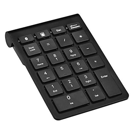 Podazz - Teclado numérico inalámbrico con Bluetooth, 22 teclas, portátil, multifunción, para ordenador portátil, tablet, portátil, PC, iMac, Android, iOS