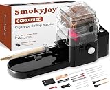 Cigarette Rolling Machine, Cord-Free Automatic Electric Roller Cone Loader Machine, Filler Roller Packer for Preroll Cones, Pre Rolled Cigarette Tubes, with Removable Rolling Tray, Cigarette Holder Case