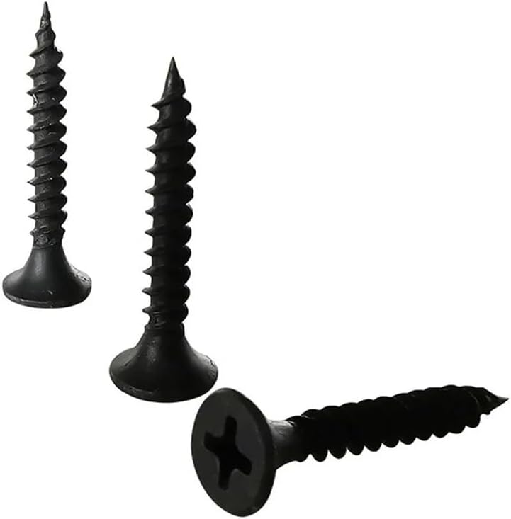 50pcs M3.5 Reinforced KA Phillips Countersunk Head Self Tapping Screw Galvanized Cross Flat Head Wood Screw Drywall Nail(20mm)