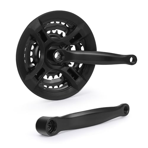 Amazon KIMISS Crank Chainset, Mountain Bike Crankset 3 Gear, Cranksets for Bikes, High Carbon Steel Crankset Crank 24 34 42T Speed Chainset for Variable Speed Mountain Bike Road Bicycle #ad