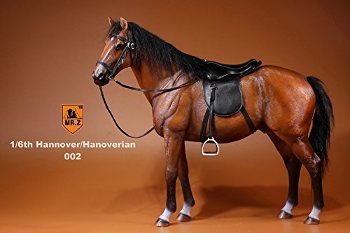 Amazon | 1/6 フィギュア用 馬 ホース モデル ブラウン馬 馬具付き