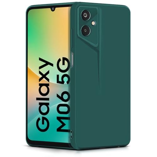 Image of WOW IMAGINE Slim Back Cover for Samsung Galaxy M06 5G | Galaxy F06 5G | Blade Series Ultra Thin Case with Lightweight Design | Camera Protection | Soft Matte Silicone Flexible Mobile Case - Green