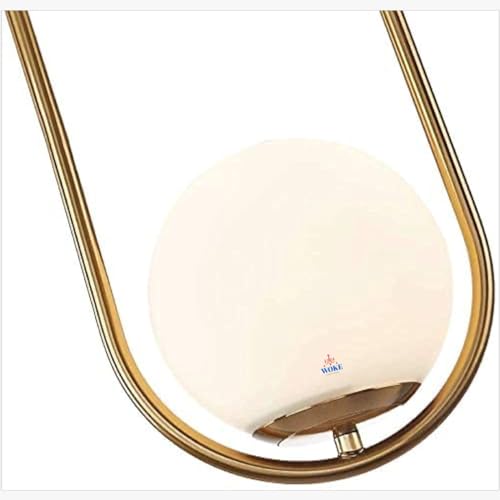 Image of WOKE Light Frosted Glass Globe Shade Contemporary Wall Mounted Light Fixture for Home Decor Bathroom Bedroom Hallway Living Room(Bulb not Included) 876815