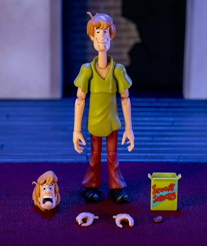 Jada Scooby-Doo! Wave 1 Shaggy Action Figure - 1:12 Deluxe Scale Toys - 6" Tall, Fully Articulated, Collector Packaging - Image 4