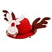 Amuzocity Cintas para La Cabeza Astas de Perro Gorro de Navidad Gorro de Peluche Gorro de Reno Mascota