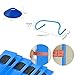 TNZMART Agility Ladder and Disc Cones Training Set Adjustable Rungs Training Ladder with 10 Plastic Sport Cones for Training (Blue, 6 Hurdles)
