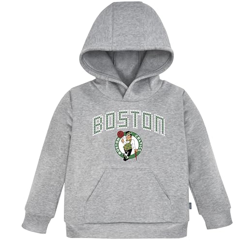 Gerber Unisex Baby and Toddler NBA Hoodie – Soft Fleece Knit, Pullover Style with Front Pocket, Team Logo, Sizes 12M–5T, Boston Celtics, 2T