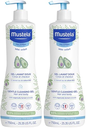 Mustela Dermolimpiador C/Valvula 750Ml, 3246125 (Lot de 2)