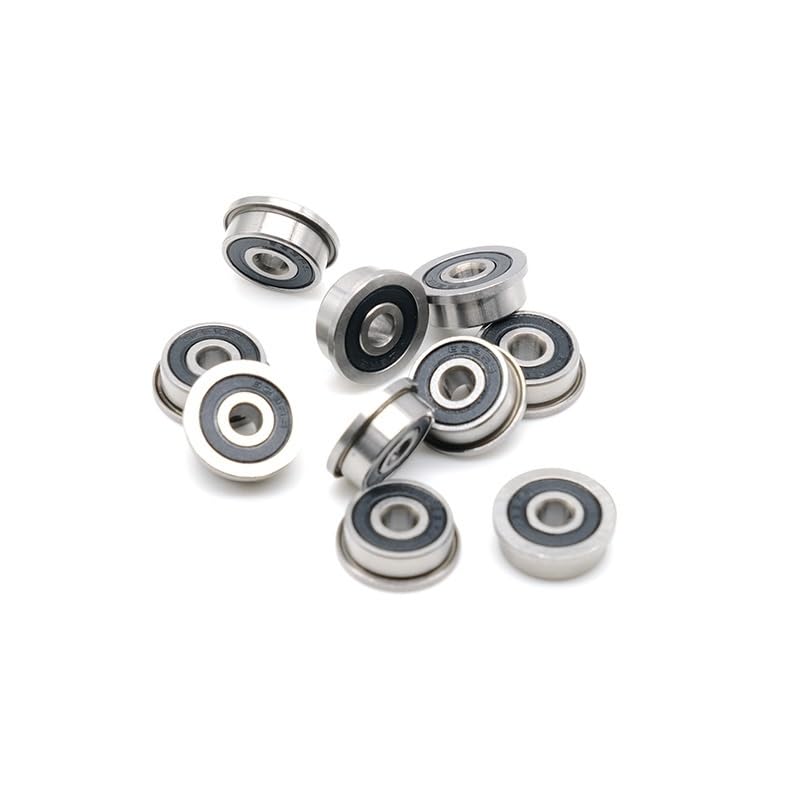 Rodamiento F623 RS 3x10x4 mm ABEC-7 10 piezas Rodamiento con brida Rodamientos de bolas F623-RS Rodamientos F623RS for impresión 3D