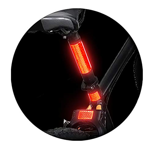 Jusmar Waterproof Red Reflective Stickers (5 Pack) 45Pcs High Intensity Reflector Decals For Hard And Flat Surfaces, For Night Visibility #TOP3