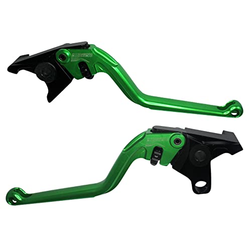 Palancas Accossato verdes de alta resistencia para Kawasaki Zg1000 Concours