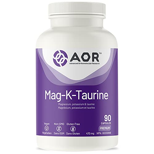 Aor - Mag-K-Taurine 90 Capsules - Magnesium, Potassium & Taurine