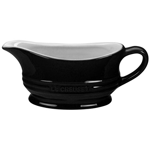Le Creuset Stoneware Gravy Boat - Black