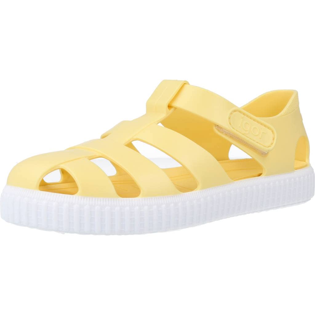 IGOR Cangrejeras Tipo Zapatillas Tira Adherente Talla 29 en Color Vainilla