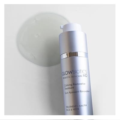 Glowbiotics Calming Restorative Treatment - Probiotic Redness Relief Serum for Sensitive Skin & Rosacea (1 fl oz)