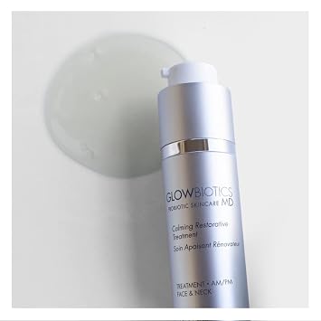 Glowbiotics Calming Restorative Treatment - Probiotic Redness Relief Serum for Sensitive Skin & Rosacea (1 fl oz)