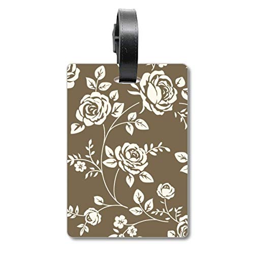 Étiquette pour valise et sac de voyage à motif de roses pour vos vacances
