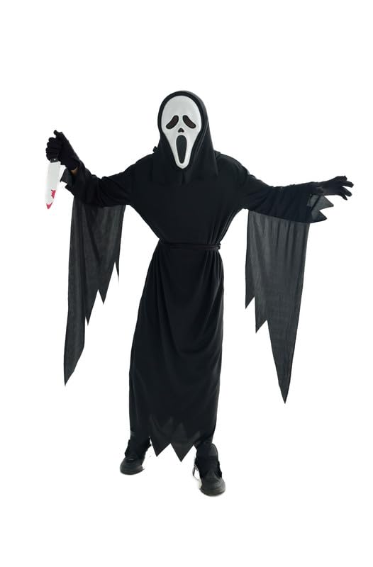 BSPLAYWEAR Déguisement de fantôme effrayant pour Halloween et le Carnaval avec couteau factice et...