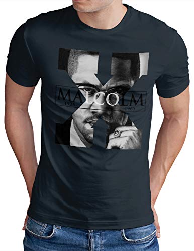 T-shirt Malcolm X OM3 pour honorer la mémoire d'un héros noir