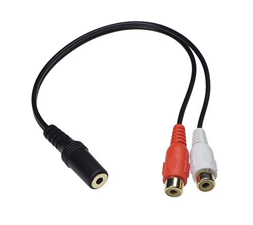 KAUMO RCA 3.5mmステレオミニ 変換ケーブル 金めっき端子 20cm