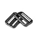 12pcs 1-1/4" Plastic Black Curve Slider Tri-Glide Adjust Tri-ring Buckles For Dog Collar Harness Backpack Straps FLC129-B3