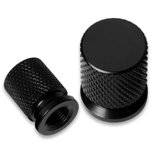 Bouchon de valve pneu moto Kawasaki Z1000 Z900 Z800 aluminium CNC finition noir mat