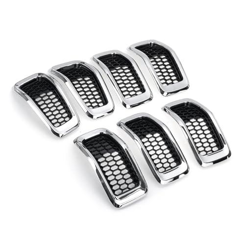 Cubierta embellecedora de rejilla frontal para Jeep Cherokee 2014-2018 de alta durabilidad