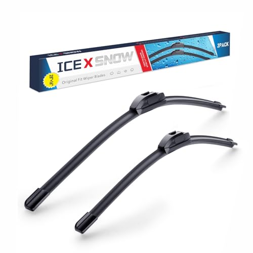 Image of 28 inch +16 inch Windshield Wiper Blades Replacement for Nissan Altima 2018 2017 2016 2015 2014 2013-2007 Maxima 2023-2009 U /J Hook Original Factory Quality Windshield Wiper Blades-Pack of 2