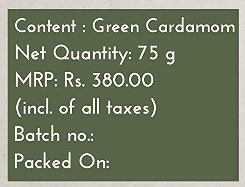 Image of Honey and Spice Green Cardamom Straight From Plantation Freshly Harvested Whole 8mm Cardamom 75gm
