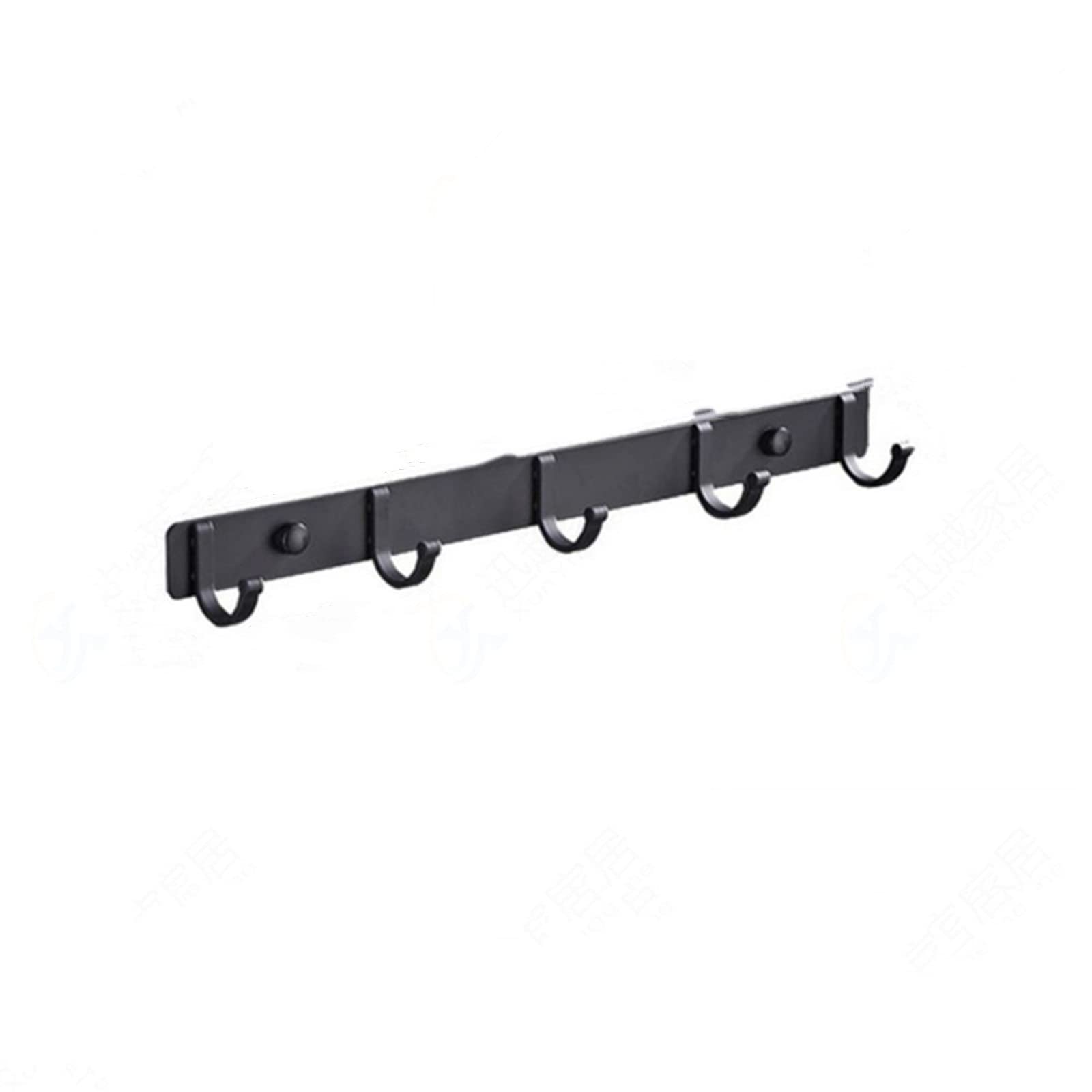 Dumralbqe Noir Bathroom Hooks Door Wall Hanger Punch-Free Bath Coat Rack Hanging For Home Use(5 Hooks)