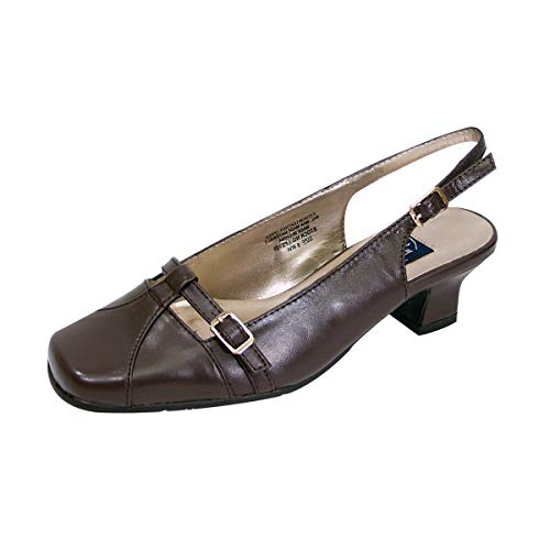 Peerage Louisa Women's Wide Width Square Toe Slingback Shoes