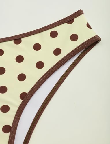 Image of ZAFUL Women Strapless Textured Bandeau Bikini 2 Piece Swimwear Cheeky Solid Lace up Bathing Suits