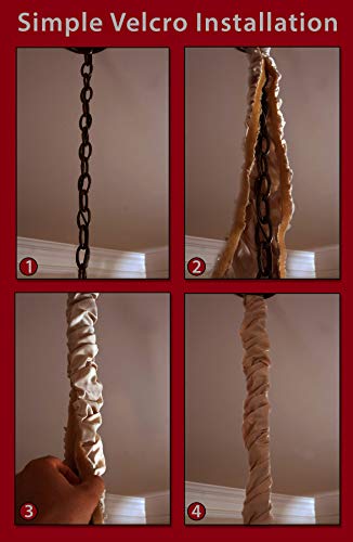 Image of Royal Designs, Inc CC-21-GR-2 Cord & Chain Covers, Gray, 2 Piece