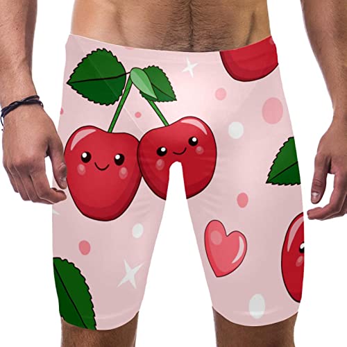 Pantalones cortos de natación para hombre HUI JIN SHOP color rosa Cherry Pink