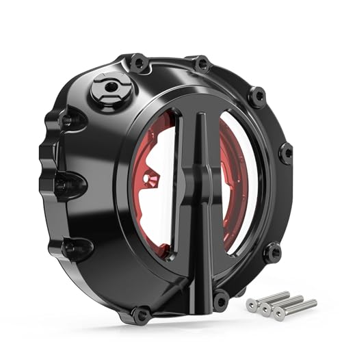 Schutzhülle Motorradzubehör Transparenter Kupplungsdeckelschutz Motorschutz Für BMW S1000R 2022 2023 2024(Rosso)