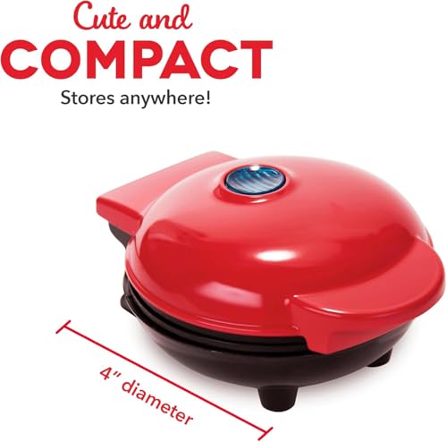 Image of 3-in-1 Mini Waffle Maker Machine | 4-Inch Non-Stick Electric Appliance for Breakfast, Sandwiches & Pancakes | Compact Portable Kitchen Tool (350W)