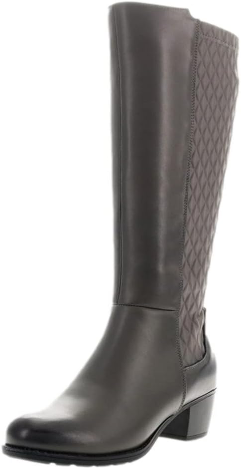 Propét Women's Talise Tall Boot Grey 11 Wide