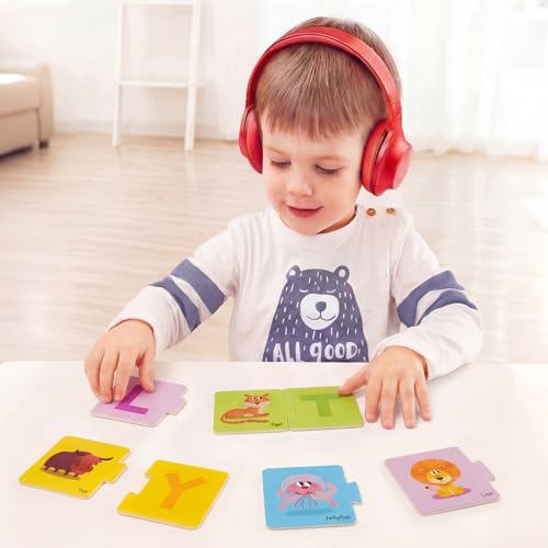 Image of TOI 6 Packs Large Piece Toddler Jigsaw Puzzles for Kids Ages 2-4 - Alphabet