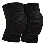 FDJZKFDU Knee Pads Knee Pads For Volleyball Yoga Women Kids Men Patella Brace Support Kneepad Fitness Protector(Black,L)
