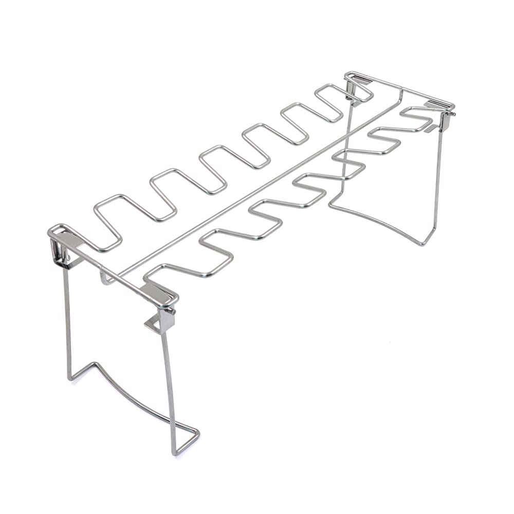 Cutefly 14 Slot Chicken Leg or Wings Grill Grate Smoker Grill Oven (Silver)